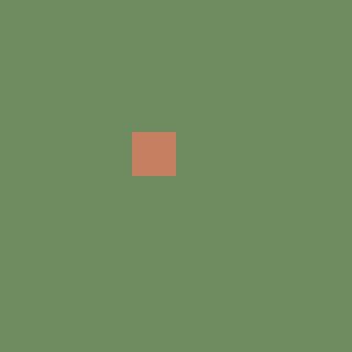 Test chart with a single contrasting center stitch